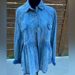 free people denim jacket